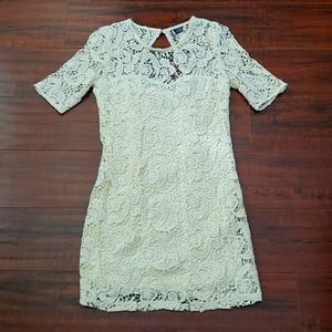 NEW Urban outfitters White crochet dress - size S - Sparkle And Fade